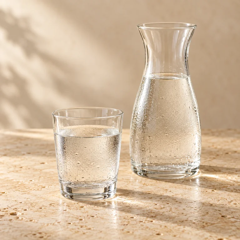 Mineralwasser im Glas