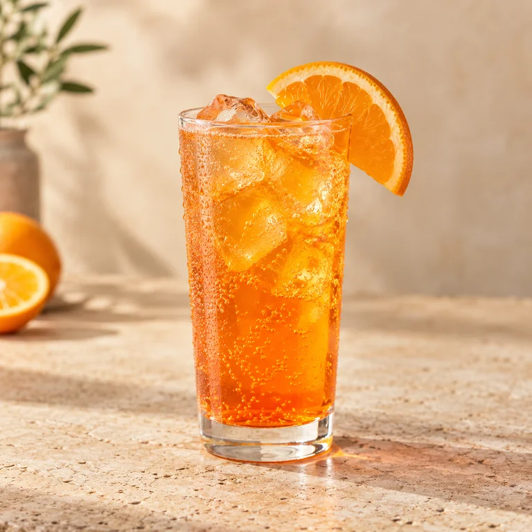 Orangenlimonade mit Orangenscheiben
